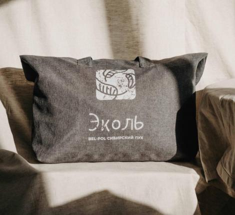 Подушка пуховая с бортом «Эколь NORD» белый пух, 50х70