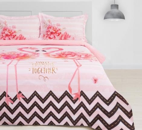 Постельное белье &quot;Этель&quot; Розовый фламинго Поплин, 2 спальный