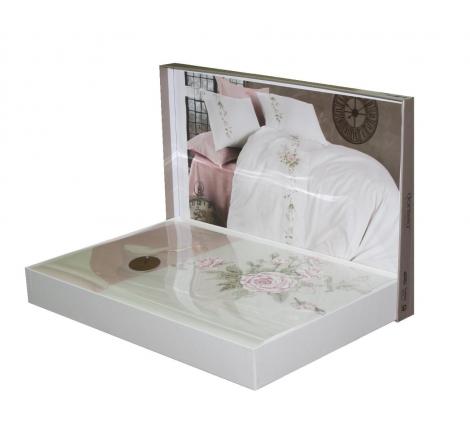 Постельное бельё "DANTELA VITA" сатин с вышивкой POLE, Евро