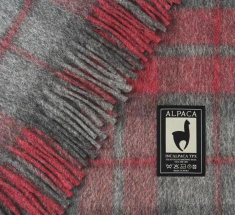 Плед INCALPACA (55% шерсть альпака, 45% шерсть мериноса) PP-2, 170x210