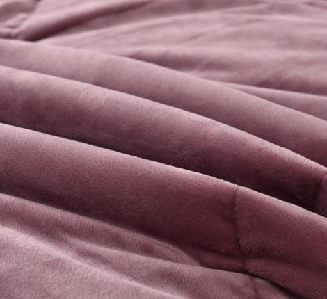 Постельное белье с одеялом "Sofi de Marko" Энрике (лиловый-м) Велюр, Семейный