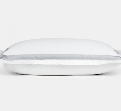 Наволочка с широкой отделкой "ALPINE ASH GREY ALLURE GRASS" Мако-Сатин, 50х90 (2шт)