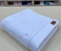 Полотенце микрокоттон AMBIELLA &quot;KALPLI&quot; 70x140, белый с розовым
