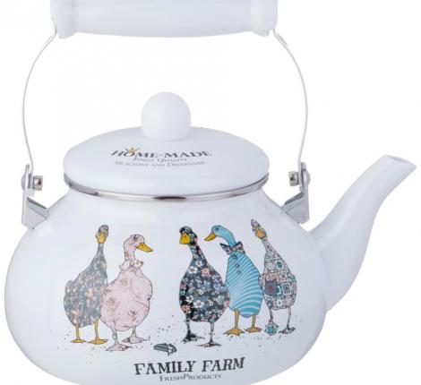 Чайник эмалированный "FAMILY FARM", 2,5 л