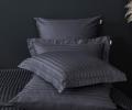 Постельное белье "Kazanov.A." Stripe Royal (графит) Страйп Сатин, Евро