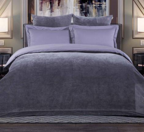 Постельное белье "Kazanov.A." Lindor Premium (аметист платина) Egypt Cotton, Евро