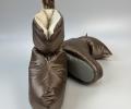 Сапожки-носочки пуховые "Comfort Socks Travel Grass" Milk Chocolate, 36-39 р.