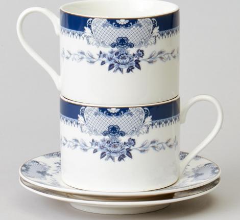 Чайный набор "RENDEZVOUS" 165-580 на 2 персоны, 4 предмета (350 мл)