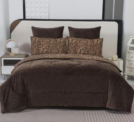 Постельное белье с одеялом "Sofi de Marko" Роберто №4 Велюр/Сатин, Семейный
