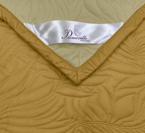 Покрывало Primavelle "ARTI" Биософт 210х230, Листья Золото