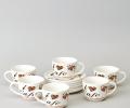 Чайный набор "COFFEE MANIA" на 6 персон, 12 предметов (250 мл)