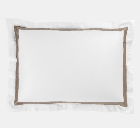 Наволочка с широкой отделкой "ALPINE CARAMEL BEIGE ALLURE GRASS" Мако-Сатин, 50х70 (2шт)