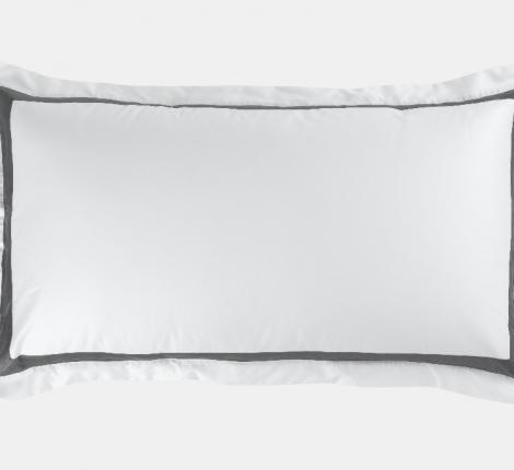 Наволочка с широкой отделкой "ALPINE GRAPHITE ALLURE GRASS" Мако-Сатин, 50х90 (2шт)