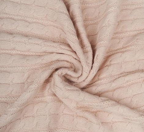 Плед вязаный "Sofi de Marko" Джовани (пепельно-розовый), 220х240