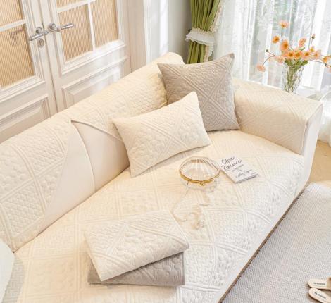 Накидка на диван Tango "Sofa" АБСТРАКЦИЯ  90x160 (1 шт.), 90x210 (1 шт.), кремовый