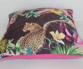 Подушка декоративная "JUNGLE" леопард (сиреневый), 50х50