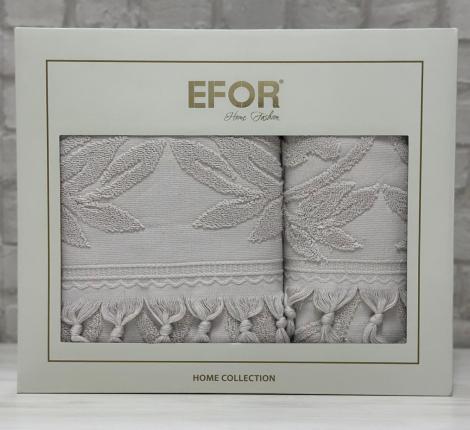 Набор махровых полотенец EFOR (50*90, 70*140) BARBERY NEW COTTONI (бежевый)