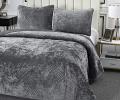 Покрывало "Sofi de Marko" Патрисия (серая 1) Велюр, 160х220