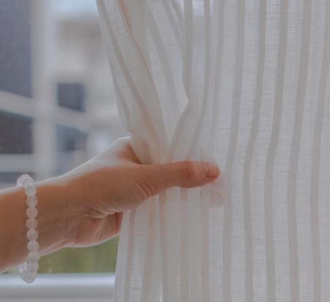 Штора на ленте "ФЬЮЖН" 245х310 см, белый