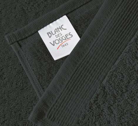 Полотенце махровое "Blanc des Vosges" UNI ANTHRACITE (темно-серый), 40х60