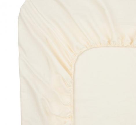 Простыня на резинке "Sofi de Marko" Мармис (кремовая) Сатин, 90х200х30