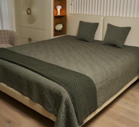 Покрывало Luxberry "TREE BARK" 240x260, зелёный