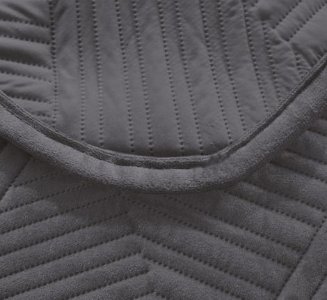 Покрывало из бархата "KARTEKS" 01, 200х220 (антрацит)