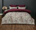 Постельное белье с одеялом "Kazanov.A." Агра (бургунд платина) Велюр/Egypt Cotton,  Евро