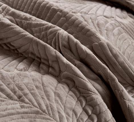 Покрывало "Sofi de Marko" Ноэль (бежевый) Велюр, 160х220