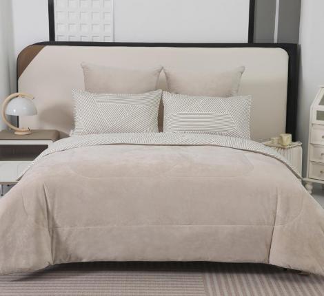 Постельное белье с одеялом "Sofi de Marko" Роберто №10 Велюр/Сатин, 1,5 спальный