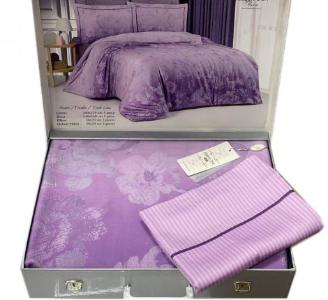 Постельное бельё "Maison D'or" AMBRE (тёмно-фиолетовый) Тенсел, Евро