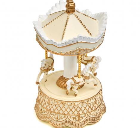 Музыкальная статуэтка "КАРУСЕЛЬ", 12,4*12,4*22,9 см