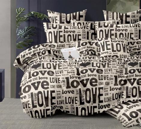 Постельное бельё "Cleo" Art Color 41/300-AC Полисатин, Семейный