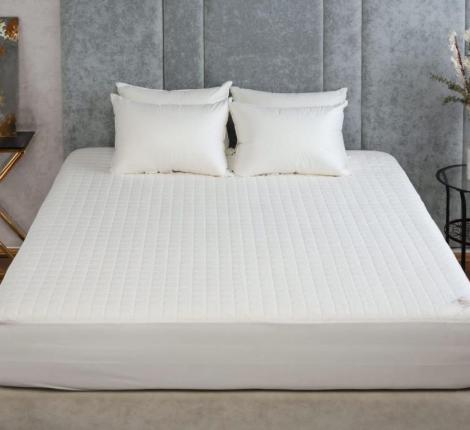 Наматрасник с сетчатой юбкой "COTTONWASH GRASS" Сатин, 90x200x40