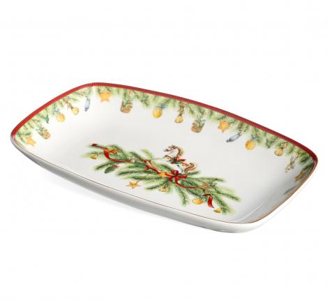Блюдо прямоугольное "ЩЕЛКУНЧИК", 25,3*16,3*3,2 см