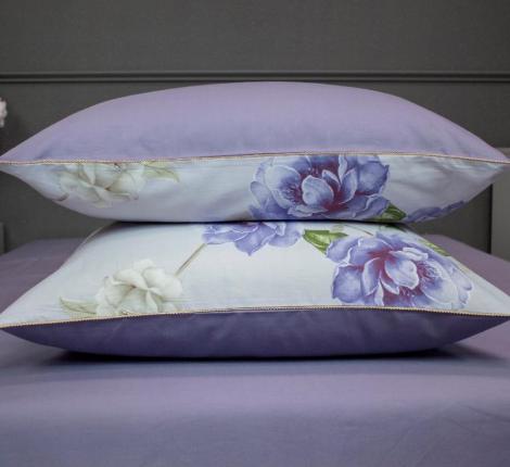 Постельное бельё с одеялом "Kazanov.A." Зарина (лаванда) Сатин, Евро