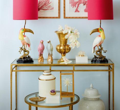 Ваза "G&C" (цвет золото) металл, высота 38 см