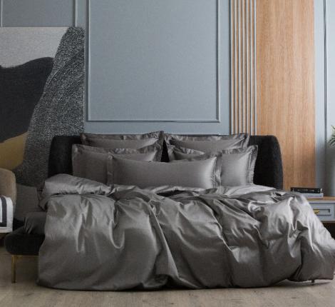 Постельное белье "GRAPHITE ALLURE GRASS" 392405070 Мако-Сатин, Евро