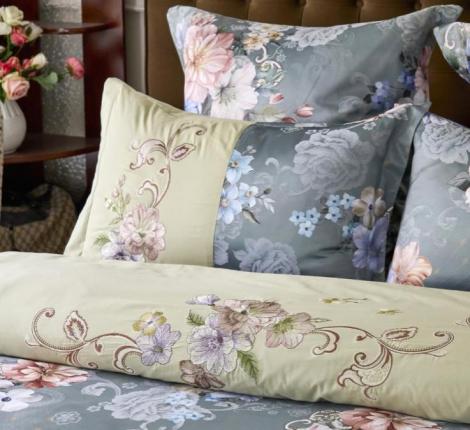 Постельное белье "Sailid" D-221-3 Сатин, Евро