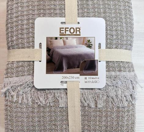 Покрывало EFOR пике HATİÇ (FIORI) 200х220, бежевый