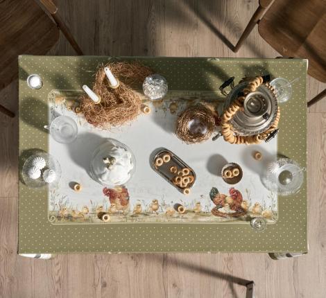 Скатерть с пропиткой "ЗОЛОТАЯ КУРОЧКА", 140х180 см