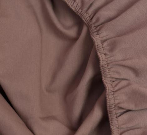 Простыня на резинке "NOBLE TRADITIONS JERSEY TAUPE GRASS", 90х200х40