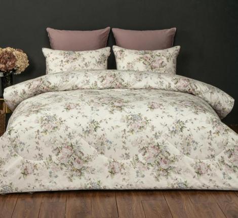 Постельное белье с одеялом "Kazanov.A." Альвина (пыльная роза) Велюр/Egypt Cotton, Семейный