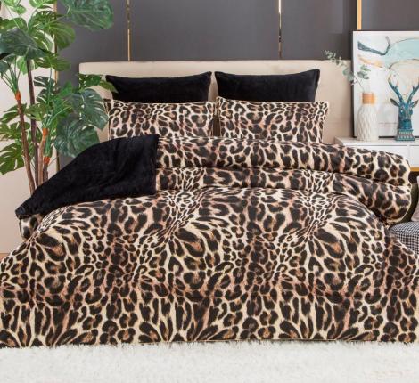 Постельное белье с одеялом "Kazanov.A." Роберто Франко (леопард) Велюр/Egypt Cotton, Евро