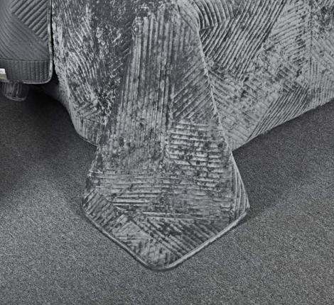 Покрывало "Sofi de Marko" Патрисия (серая 1) Велюр, 160х220