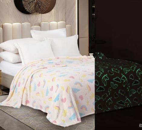 Плед светящийся "Cleo" Bamboo Neon 180/025-PBN Велсофт, 180х200