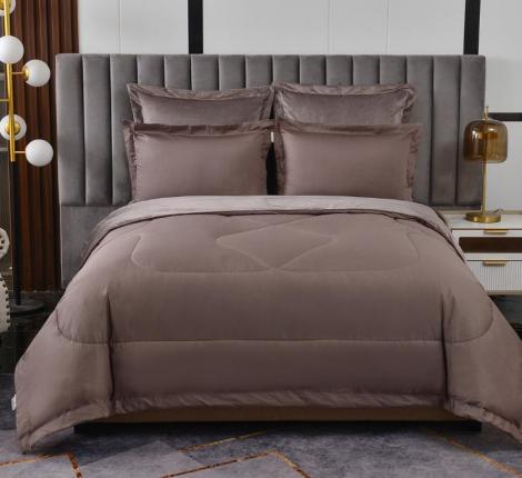 Постельное белье с одеялом "Sofi de Marko" Энрике (кофе-м) Велюр, Семейный