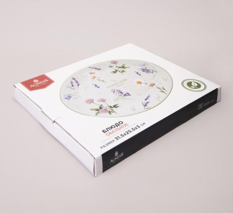Блюдо овальное "FLOWER STORY", 31,5*25,5*3 см