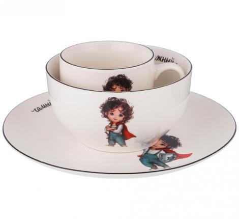 Набор детской посуды "САМЫЙ ОТВАЖНЫЙ", 3 предмета