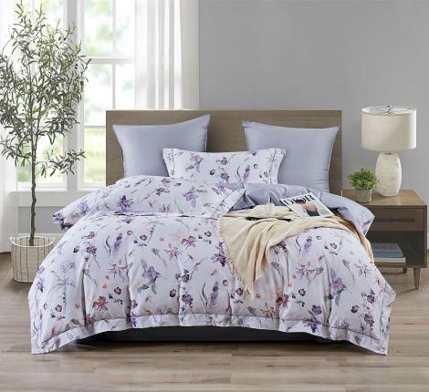 Постельное белье "Asabella" 2370-4S Мако-Сатин, 1,5 спальный